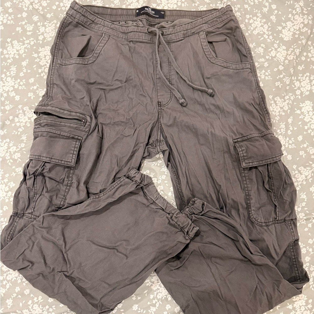 Men's Gray Cargo / Parachute Pants